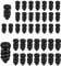 SAVITA 50pcs Chiodi per Pneumatici, Chiodi Gomme Auto Gomma Riparazione Pneumatici Auto Camion Moto e Trattore Riparazione Pneumatici Sottovuoto Foratura del Pneumatico (25 S + 25 L)