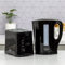 Quest Modern Black Kettle & Toaster Set / 1.7L Capacity Kettle & 2 Slice Toaster/Spout Filter Kettle/Toaster with Variable Browning/Convenient Kitchen Essentials Set