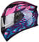 Lightweight Full Face Motorcycle Street Bike Helmet with Clear/Tinted Sun Visor Unisex Adult Comfortable Motorbike Moped Helmet for Youth Men and Women, DOT/ECE Approved,Pink Purple A,M