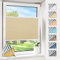 Magiea Plissee ohne Bohren verdunkelung, Thermo Plisseerollo Klemmfix, Hellbeige 90x100cm(BxH), Verdunklungsplissee 100% lichtundurchlässig, Faltrollo für Fenster, Sichtschutz Sonnenschutz