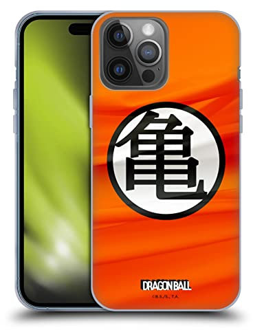 Head Case Designs Officially Licensed Dragon Ball Kame Symbol Iconic Gel Case [Military Grade Protection] Compatible with Apple iPhone 14 Pro Max and Compatible with MagSafe