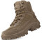 5.AA B21 Stivaletti tattico Mid High Rise Scarpe da Trekking Stivali in Pelle, Uomo marrone 45 EU