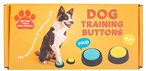 Fizz Creations Dog Training Buttons. Record your own words for your pet to activate on demand. Battery Powered, Includes 2 Buttons.