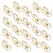 COHEALI 40 Stück Gepäckaufhänger Clip Befestigungselemente Für Handwerk Armband Schlüsselanhänger Schlüsselanhänger Armband Bund Clips Metall Schlüsselanhänger Hardware