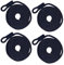 LOVIVER 4Pcs Boat Fender Lines, Inflatable Marine Bumpers Mooring Rope Lines, Blue