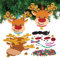 Baker Ross FX805 Rentier-Weihnachtslichter-Perlenfädel-Sets - Packung mit 5, Weihnachts-Kunsthandwerk-Sets für Kinder, Mittel