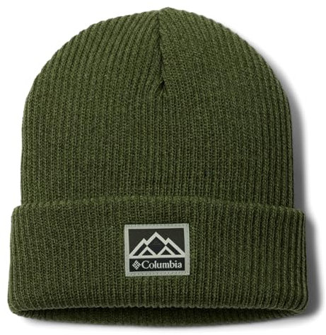 Columbia Unisex Whirlibird Cuffed Beanie-Mütze, Kantine/Grünlandschaft Marled/Berge, Einheitsgröße