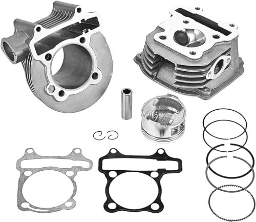 Mise à niveau du moteur GY6 125 cc/150 cc à 180 cc avec valves de culasse et kit reconstruit, kits de gros alésage de 61 mm avec piston et anneau pour moteur 152QMI 157QMJ scooter chinois cyclomoteur