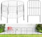 12 PCS Animal Barrier Fence, 24''(H) X 13Ft(L), No Dig Garden Border for Small Dogs & Rabbits, Rustproof Metal, Decorative Fencing for Outdoor Landscape Yard Patio, 2‘’ Spike Spacing Fence