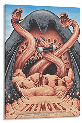 ARRASE Bild Auf Leinwand 40 * 60cm Senza Cornice Tremors Movie 90s Horror Movie r Poster Canvas Wall Art Room Pictures for Bedroom Gifts Decor