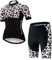 Hotlion Radtrikot Damen Set Kurzarm Fahrradbekleidung Frauen Sommer Fahrradkleidung Fahrradtrikot Rennrad Outfit CF2