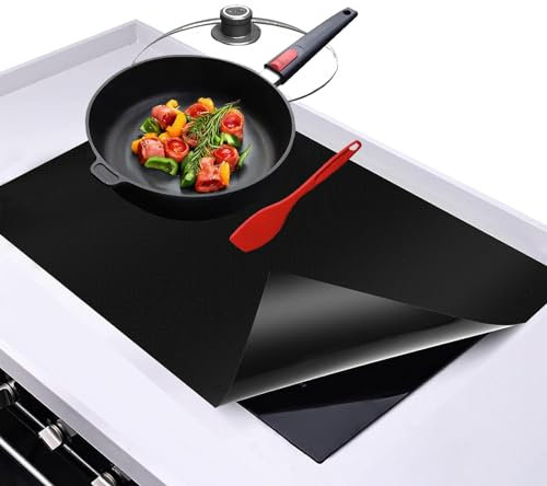 Galerie SV 52x60cm Große Silikon Induktionskochfeld Schutzmatte,Induktion Schutzmatte Induction Cooker Silikonmatte Induktion Herdschutz Matte HitzebestäNdiges Wärmeisolierte Pad für Induktionsherd