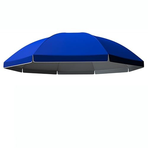 RINUD Housse de Rechange pour Parasol, 10 Baleines Auvent de Rechange pour Parasol, Rond Toile de Rechange pour Parasol D'extérieur 3.40m/3.6m(Épaisseur:Blue,Size:3.40m/11.2ft)