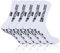 5 Paare Sportsocken Fußball Herren Anti Rutsch Grip Fußball Socken für Herren Damen Sportsocken Fußball Absorbiert Schweiß 39-46 Atmungsaktiv Laufsocken Kompression Elastische Socken（Weiß）