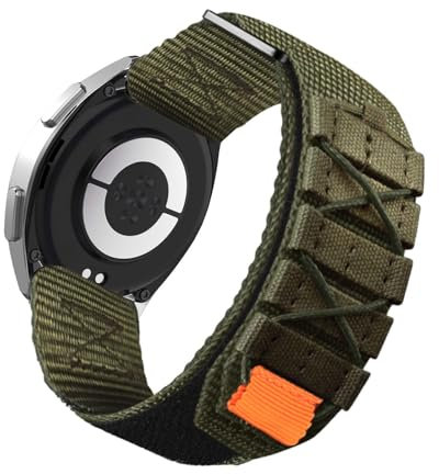 LXURY Sport Nylon Armbänder für Xiaomi Mi Watch S3 Armband, mit Einstellbar Schnalle Robustes Stoff Loop Ersatzarmband für Herren Damen Kompatibel mit Xiaomi Mi Watch S3 Uhrenarmband (Grün)