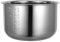 HOLIDYOYO Casseruola Interna Acciaio Inox Pentola Elettrica Cuociriso Sostitutiva Antiaderente e Resistente Utile Per Zuppe e Dolci