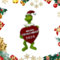 Grinch Decoraciones de Navidad, Adorno Colgante para árbol de Navidad, Divertida decoración de Navidad de Grinch de Resina Verde para el hogar, Fiesta de Vacaciones (C)