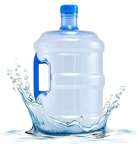 Puche à eau 10L avec poignée de qualité alimentaire Féche transparente sans odeur scellée réutilisable à poussière Portable Conteneur de bouteille d'eau pour la maison extérieur, grosse cruche à eau