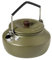 Thous Winds 0.6 Liter Lightweight Stainless Steel Camping Kettle Portable Camp Tea Pot, Outdoor Campfire Use, Green