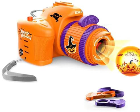 Neamou Camera Projector for Kids,Halloween Theme Interactive Story Projector | Educational Learning Night Light, Sleep Story Projector with Image Reels for Before Going to Bed