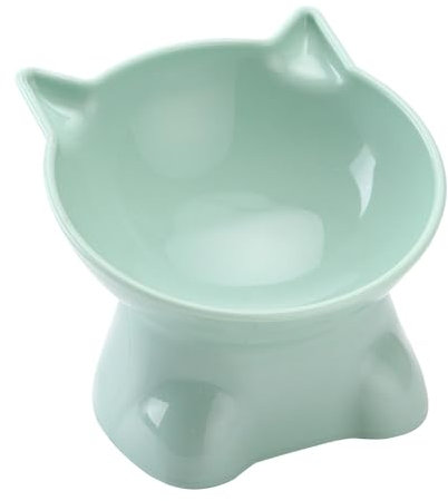 Murman Gamelles Surélevée pour Chat, Gamelle Surélevée Chat Bol pour Chat Inclinable À 15 Degrés, Bol De Nourriture pour Chat, Bol pour Chat Surélevée, Gamelle Chat Surélevée pour Nourriture Et Eau
