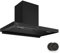Klarstein AeroClean Cooker Hood - 90cm Wall Mounted Extractor, 721 m³/h Boost, A++ Energy Efficiency, LED Lighting 3800-4200 K, Quiet 52 dB, Black, Push Button Control