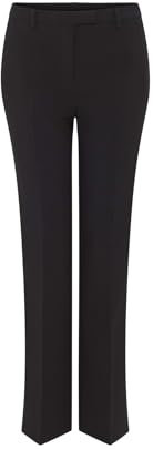 OPUS Damen City Pants | Flared Pants MEGGIEH Slim mit Komfortbund Black, 38