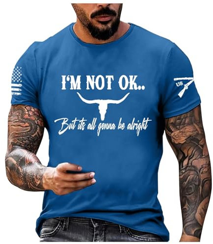 NQyIOS Casual Sports Short-Sleeved T-Shirt Loose Cotton Japanese Streetwear Hip Hop Unisex Graphic Tees Shirts for Men Mens Longline t Shirt XL Mens Designer Tops Medium Sale (Light Blue, M)