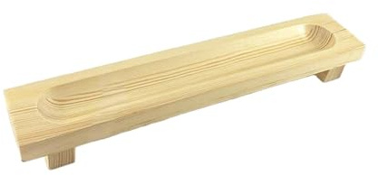 MCMUZKZS Sushi Plateau Rectangulaire En Bois pour Présentation de Mets Japonais Plateau de Service Boulettes de Viande Assiette Apéritive Planche de Table Élég, S