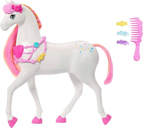 Barbie in the Nutcracker™ Land of Sweets Horse | with Colorful Scented Hair, Comb & Candy-Scented Accessories, JLW55