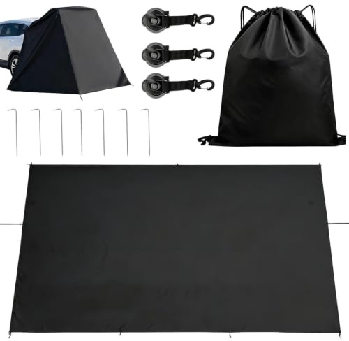 para Portón de SUV Refugio Trasero para Cambiarse de Ropa | Toldo de Privacidad para Portón Trasero para Picnic Playa Senderismo Camping Viaje Remolque Furgoneta Camperauto