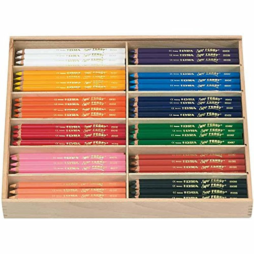 Super FERBY 1 Buntstifte, 6,25 mm Mine, L 18 cm, Auswahl von Farben, 144ud