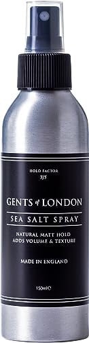 Men’s Sea Salt Hair Spray by Gents of London – Matte Texture, 150ml