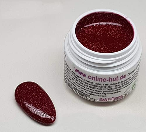 5ml UV Exclusiv Farbgel Grainy Edition Weinrot