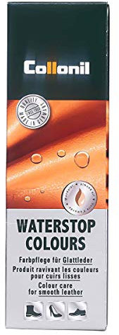 Collonil Waterstop Colours Schuhpflege für Glattleder 75 ml + Rema Ersatzschwammaufträger (418 Rot)