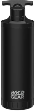 Wyld Gear Mag Bottle 18 oz (532 ml), Black - Inklusive Magna Lid/Cap (magnetischer Verschluss & Kappe) | Thermosflasche | BPA-frei