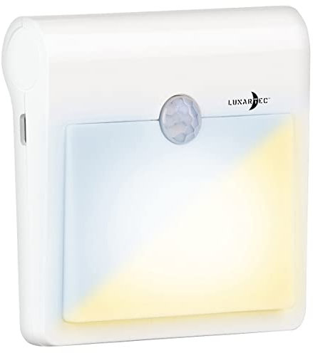 Lunartec Schranckleuchte: Akku-LED-Nachtlicht, Bewegungs- & Lichtsensor, warmweiß/kaltweiß, 40lm (Nachtlicht mit Sensor, Nachtleuchten, Innenleuchte mit Bewegungsmelder)