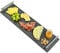 Praknu Schiefer Servierplatte mit Griff - 50 x 15cm Groß - Ideal zum Servieren - Rutschfest - Echter Naturschiefer Lang XXL - Rutschfest