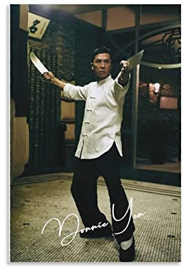 XXJDSK Poster Kunstdrucke Donnie Yen Poster, ästhetische Raumdekoration, Wandkunst für Jungenzimmer, Heimdekoration 60X90cm Kein Rahmen