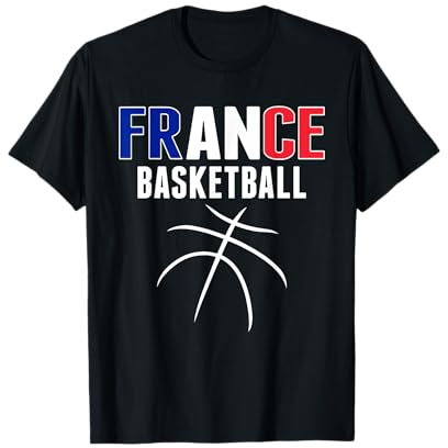 Frankreich Basketball Fans Trikot - Französische Flagge Sportliebhaber T-Shirt