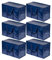 VENO 6 Pack Extra Large Moving Storage Bags with Zips, Heavy-Duty Organizer Tote, Moving Box Alternative, Packing Supplies, Clothes Storage Bin, Tag Pocket for Label, Water-Resistant (Blue, 6 Pack)
