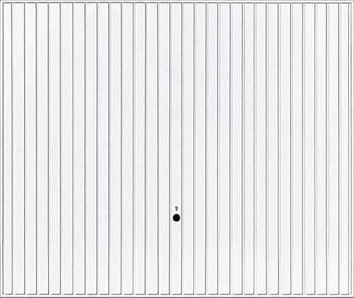 Garagen Schwingtor N80 Berry Pearlgrain Typ 902-4 Größen - 2 Farben (2500 x 2125 mm, Verkehrsweiß RAL 9016)