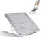 BSTMOME Laptop Stand,Foldable Portable Ventilated Desktop Laptop Holder,Universal Lightweight & Adjustable Ergonomic Tray Mount Compatible with iMac/Laptop/Notebook Computer/Tablet (Silver)
