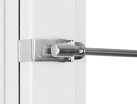 RENA Teleskopstange Klemmstange für Gardinen - 45-75 cm Gardinenstange - Ausziehbar ohne Bohren - Metall - Silber