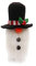 kesurpae Weinflaschenabdeckung Weihnachtsbaum gesichtsloser Alter Mann Elf staubdichte Kleidung schützender spitzer Hut Weihnachtsbar Esstisch, Schneemann