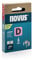 NOVUS TOOLS Flachdrahtklammern 6 mm, 1200 Tacker-Klammern vom Typ 53F/6, Schiebeschachtel, Heftmittel für Folien und Pappe