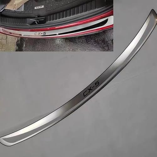 Car Stainless Steel Rear Bumper Protector, for Mazda CX-5 CX5 2013-2024 Accessories, Auto Parts Tailgate Back Trunk Door Sill Cover Scuff Plate Strip Guard Protection