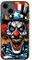 EZB Gruseliger Clown-Horror-Themen-Schutzhülle, kompatibel mit iPhone, flexibel, stoßdämpfend, einzigartige Pop-Art-Handyhülle, böser Clown (iPhone 13), mehrfarbig