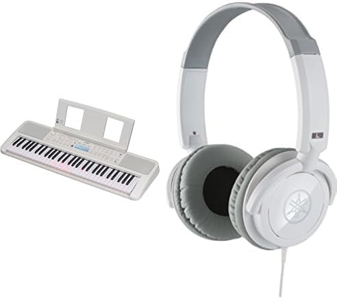 Yamaha Teclado portátil EZ-310 para principiantes con auriculares HPH-100