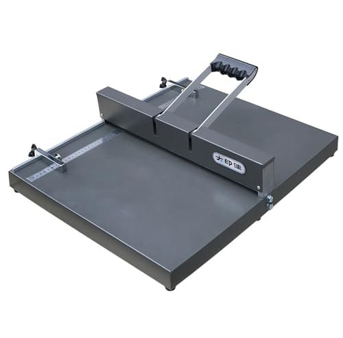 WUCIOA Plieuse Manuelle, plieuse à Papier 350 mm, plieuse de Bureau, plieuse avec 2 Blocs réglables et règle de positionnement, poignée, plieuse de Cartes for Papier cartonné